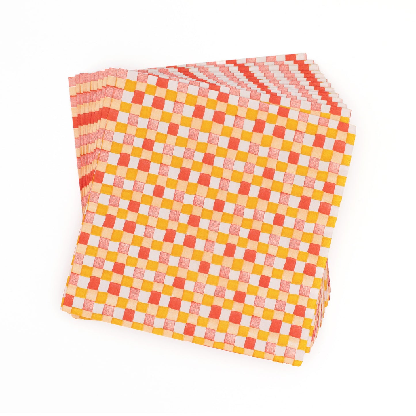 Petite Painted Checker Napkins