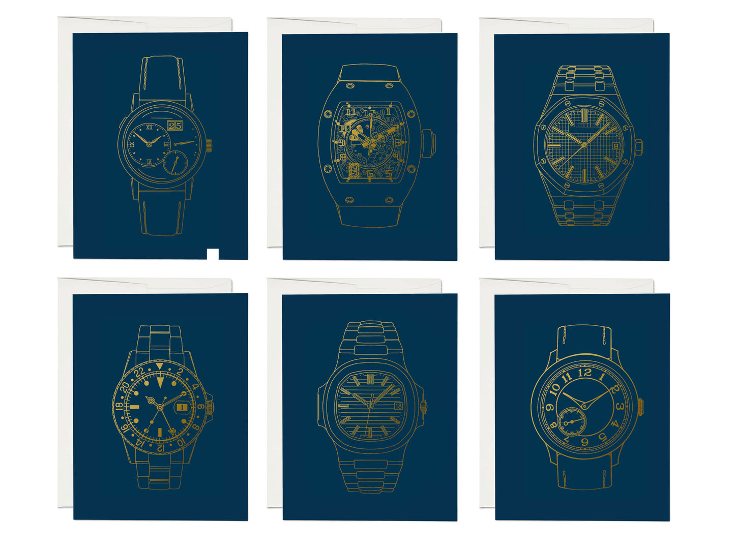 Swiss Luxury Watch Note Card Collection