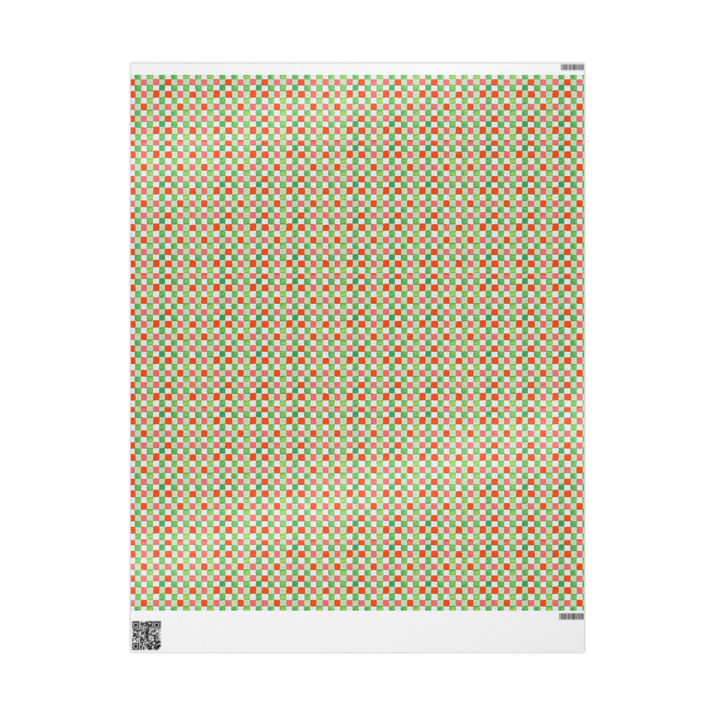 Christmas Checkers Wrapping Paper | Festive Holiday Gift Wrap