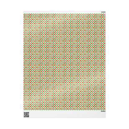 Christmas Checkers Wrapping Paper | Festive Holiday Gift Wrap