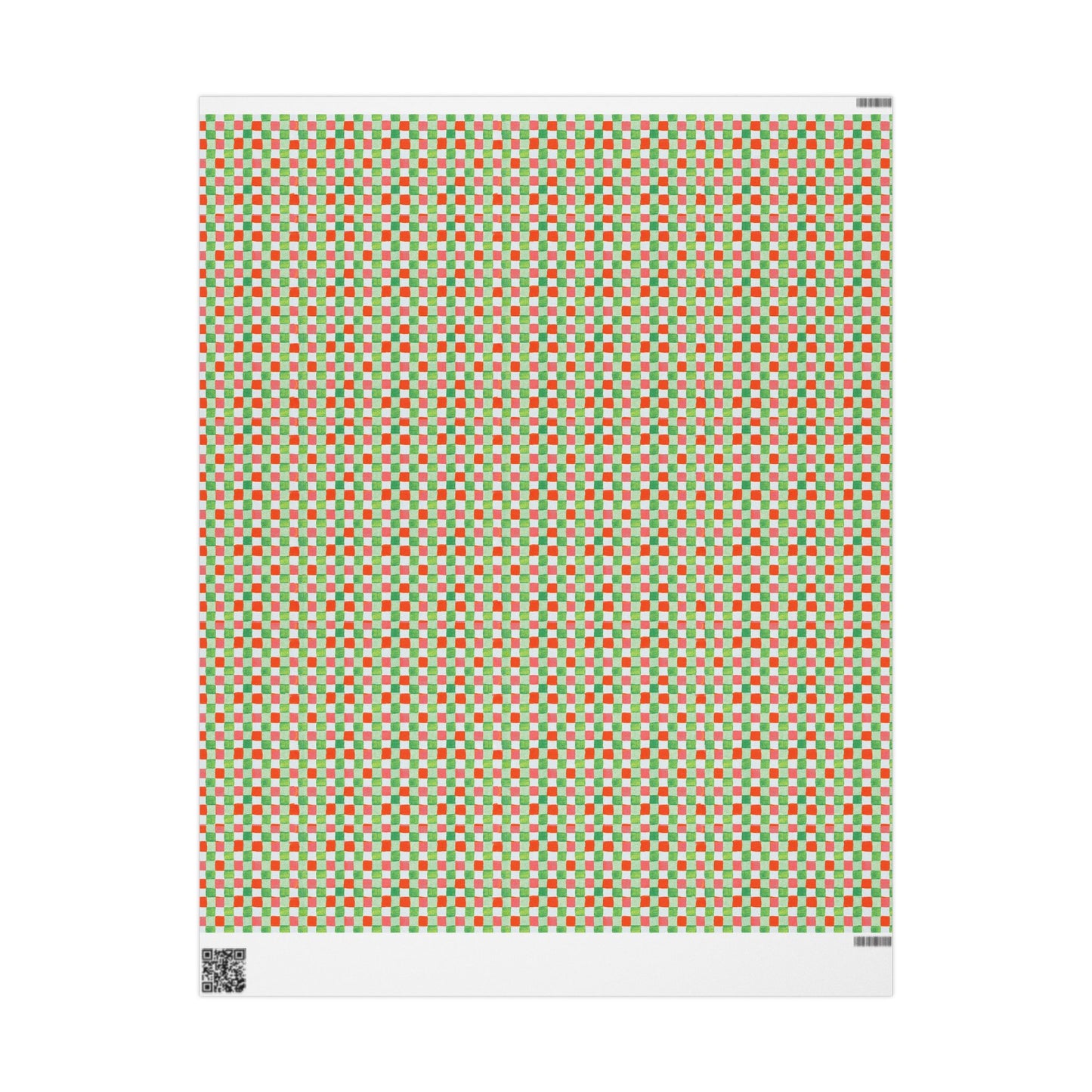 Christmas Checkers Wrapping Paper | Festive Holiday Gift Wrap