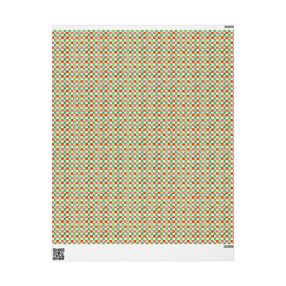 Christmas Checkers Wrapping Paper | Festive Holiday Gift Wrap