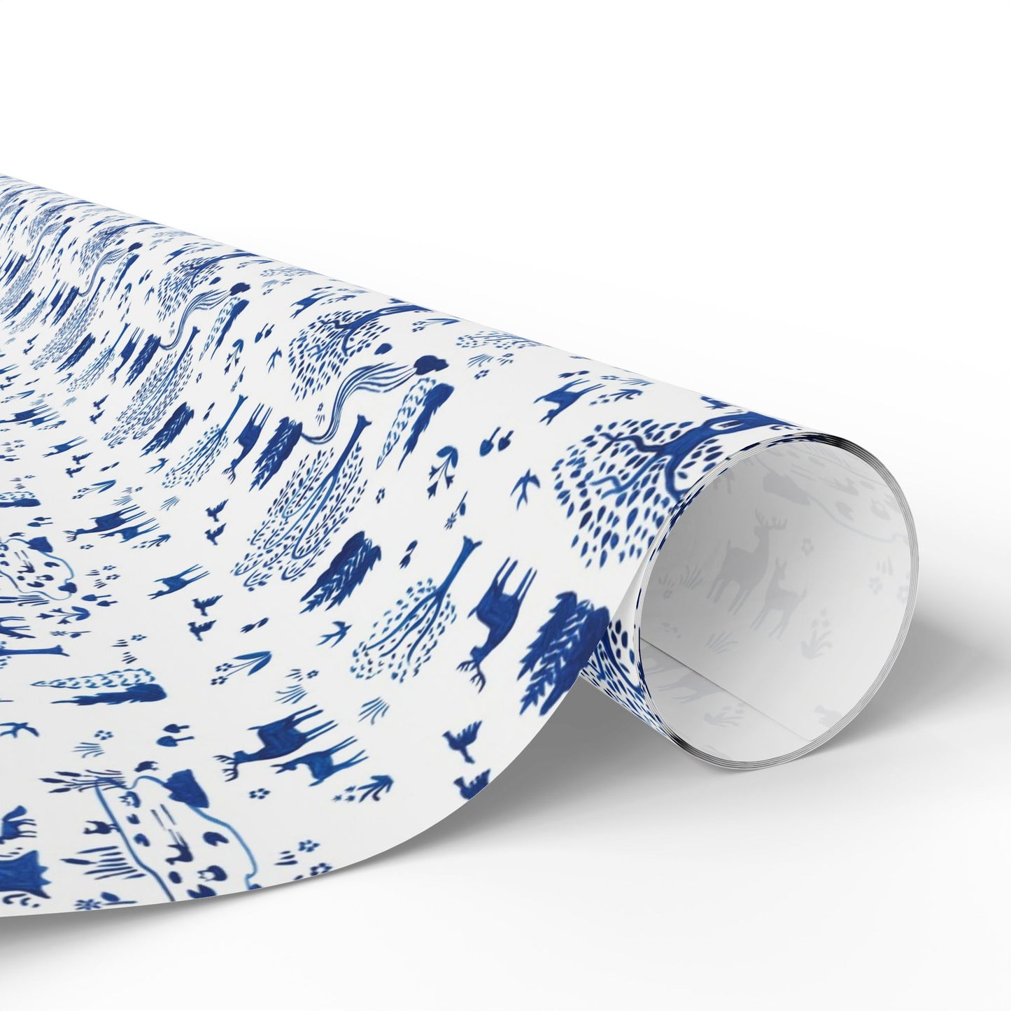 Blue Willow Wrapping Paper | Festive Holiday Gift Wrap