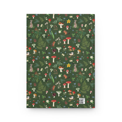 Woodland Wonders Hardcover Journal | Forest Animals, Green Nature Notebook