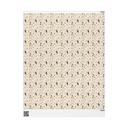 Wine and Cheese Wrapping Paper | Festive Holiday Gift Wrap