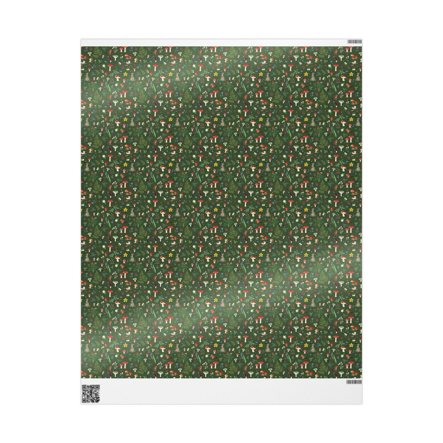 Woodland Wonders Wrapping Paper | Forest Green Holiday Gift Wrap