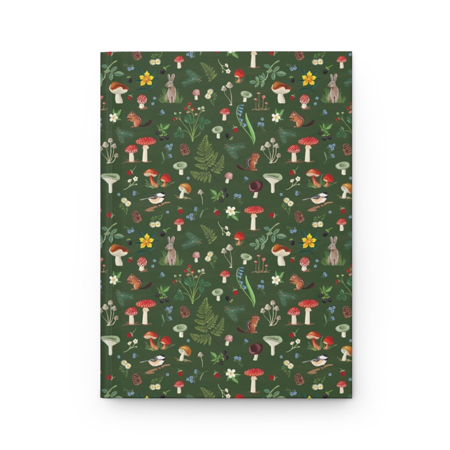 Woodland Wonders Hardcover Journal | Forest Animals, Green Nature Notebook