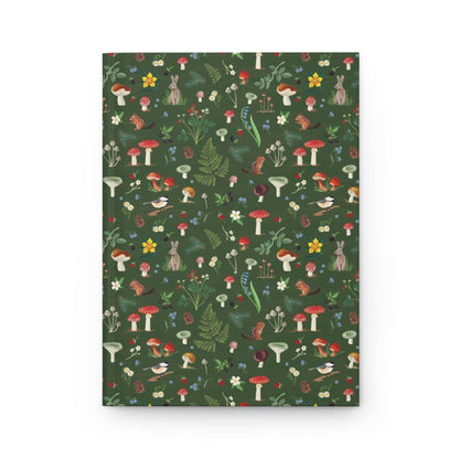 Woodland Wonders Hardcover Journal | Forest Animals, Green Nature Notebook
