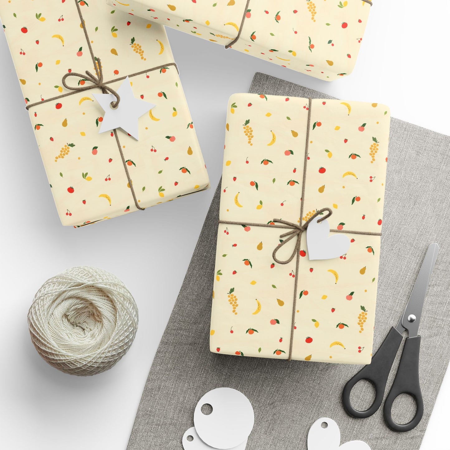 Petit Fruits Wrapping Paper | Festive Holiday Gift Wrap