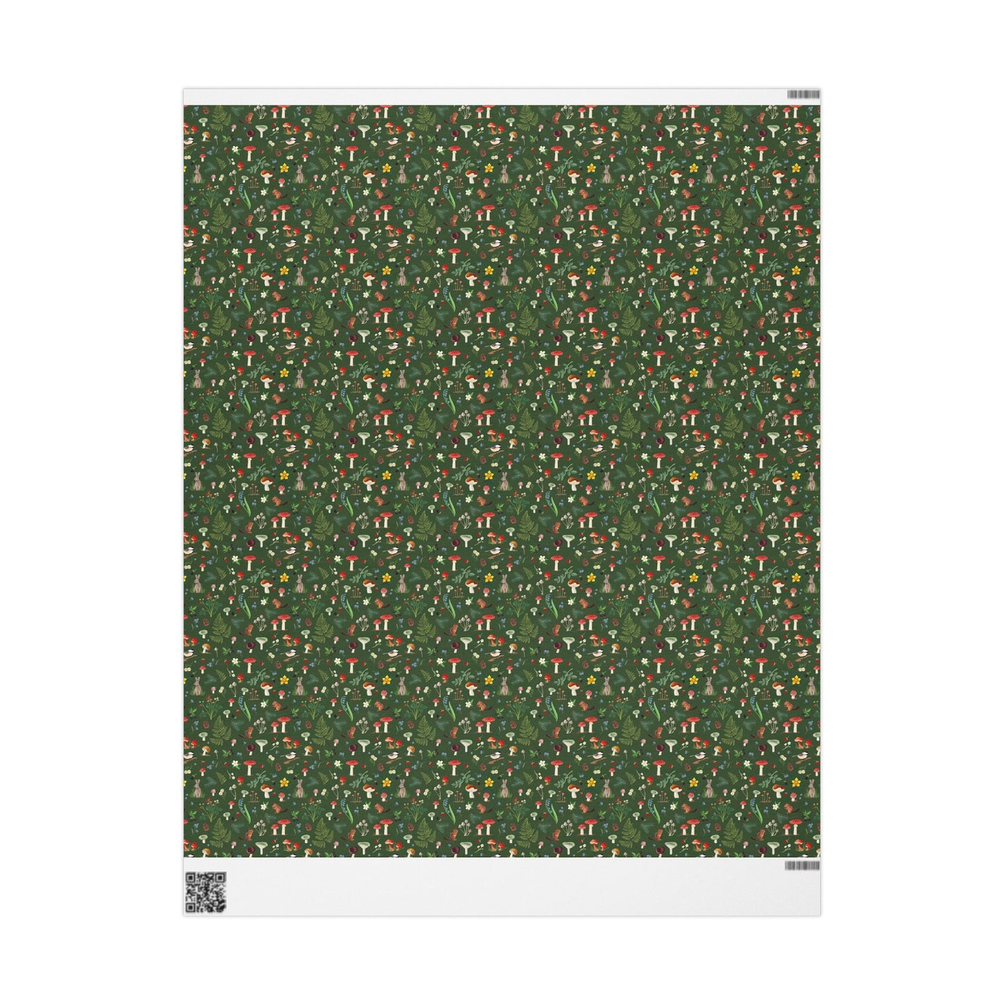 Woodland Wonders Wrapping Paper | Forest Green Holiday Gift Wrap