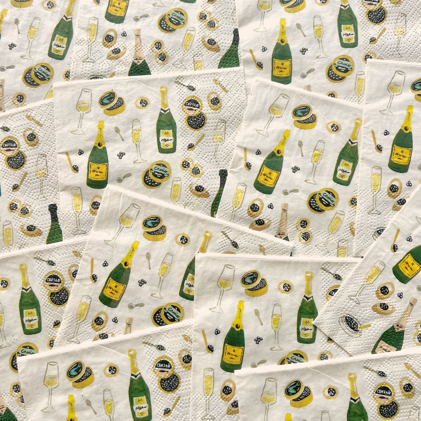 Caviar & Champagne Cocktail Napkins (Set of 20)