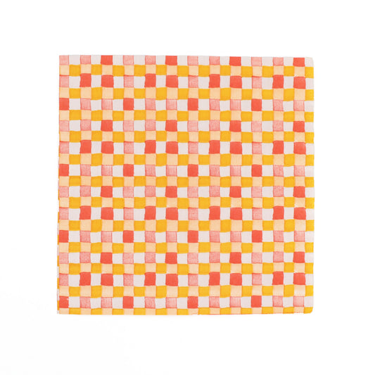 Petite Painted Checker Napkins