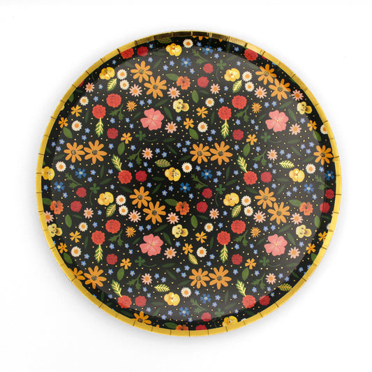 Garden Party Noir Dinner Plate (Set of 10)